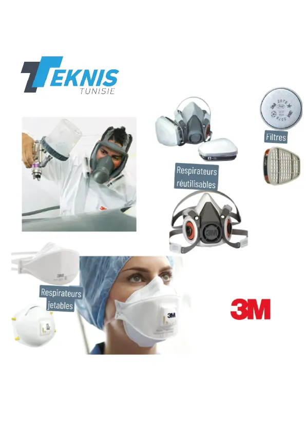 Protégez-vous avec la gamme de protection respiratoire 3M
