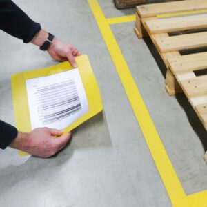 Cadre Adhésif A4 Jaune de Sol