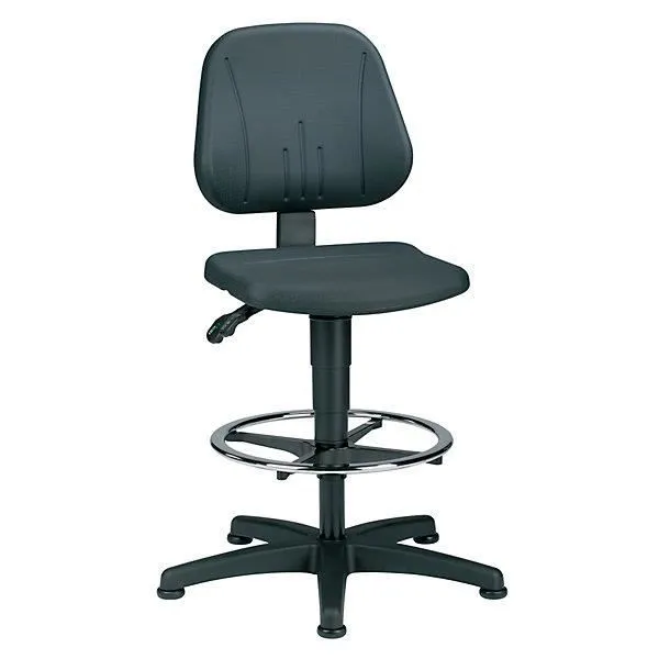 Siège Industriel UNITEC avec repose-pieds, Hauteur d'assise 580-850 mm