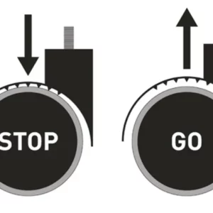 Roulettes Souples Autobloquantes 'STOP & GO' CPR807.R.S&G 807