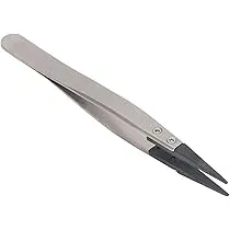 Pince brucelles rondes à pointes fortes en fibre de carbone 72CV