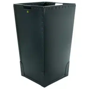 Poubelle ESD 112 litres en PE Conducteur Noir 23-172-3343b
