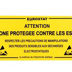 Panneau de Siganlisation ESD 600 X 300mm 42-153-9005