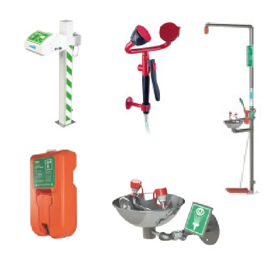 Douches de sécurité et matériel de lavage des yeux